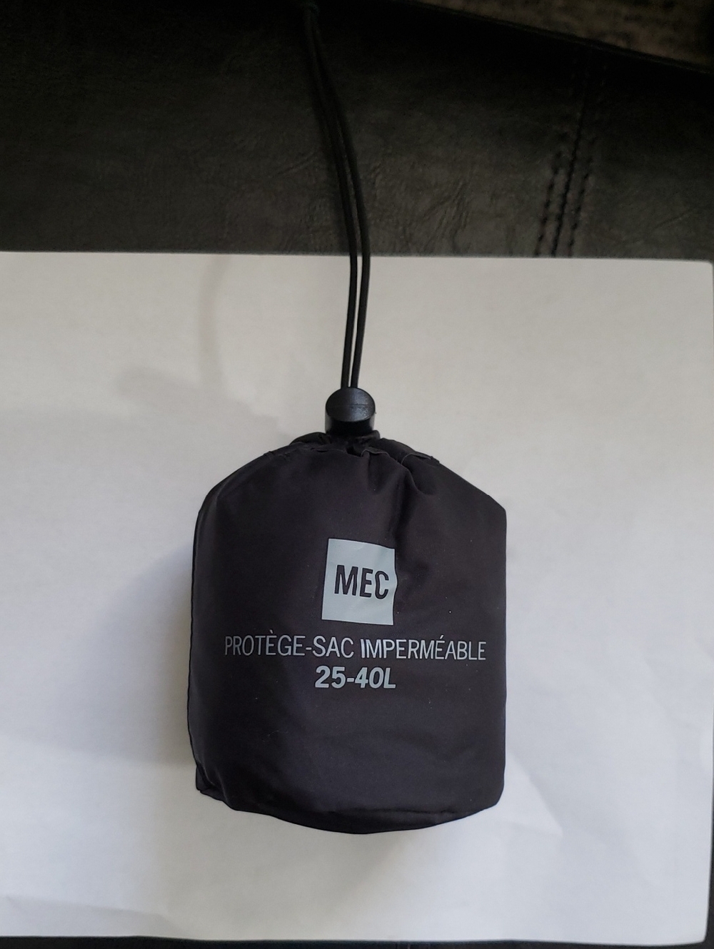 MEC Black Waterproof Backpack Rain Cover 25-40L